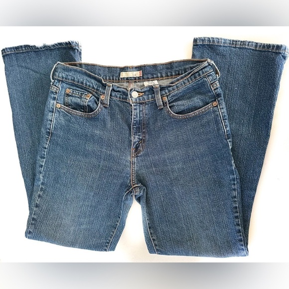 Levi’s 515 Boot Cut Blue Jeans | 8 Short - Picture 3 of 5